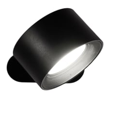 Veli Line Spot On genopladelig væglampe, sort