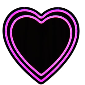 Veli Line Heart neon speil