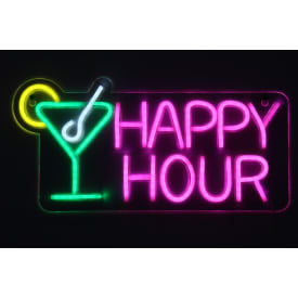 Veli Line Happy Hour neonskilt