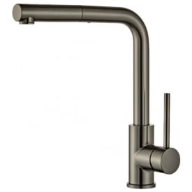 Zen Sanitary køkkenarmatur, udtrækstud, sort krom