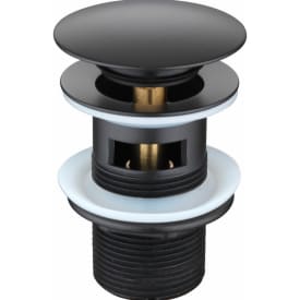 Zen Sanitary bundventil, push-open, mat sort