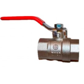 Kuglehane med L-greb muffe/muffe 1 1/2"