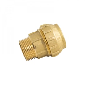 PEM messing overgang med nippel 1" - 32mm