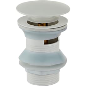 Zen Sanitary bundventil, push-open, mat hvid