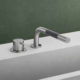 Vola 500T1 sidedusj med blander, uttrekkbar, sort matt