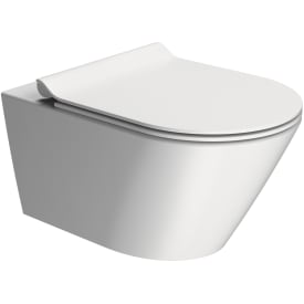 GSI Kube væghængt toilet, uden skyllekant, mat hvid