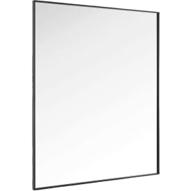Loevschall spejl, 61x76 cm, sort