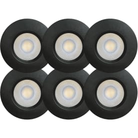 Sabina Low profile CCT 230V 4,9W Inden/Udendørs sort (6-pak)