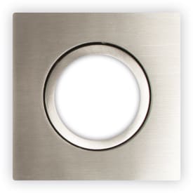 Scan Products Luna Quick Install frontring, firkantet, børstet aluminium