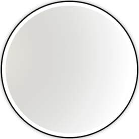 Kriss Halo Beta Round spejl med lys, touch, Ø70 cm, sort