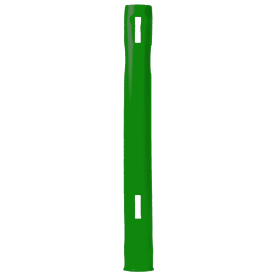 10 st Letbek Danpæl 100 x 1000 mm barriärcylinder, PE, grön