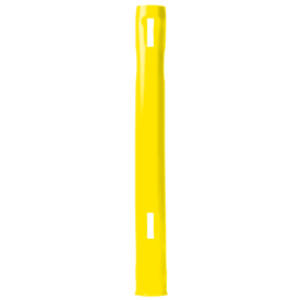 10 st Letbek Danpæl 100 x 1000 mm barriärcylinder, PE, gul