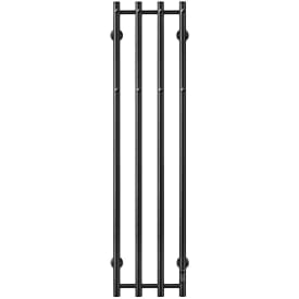 Bathlife Lod håndkletørker, el, 34,6x140,5 cm, sort