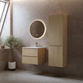 Bathlife Eufori sideskap, 45x150 cm, Lys Eik