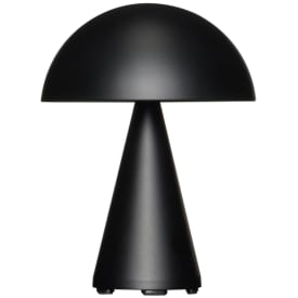Hübsch Mush oppladdningsbar bordlampe, svart