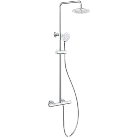 Bathlife Brusa takdusjsett, Ø24 cm, krom