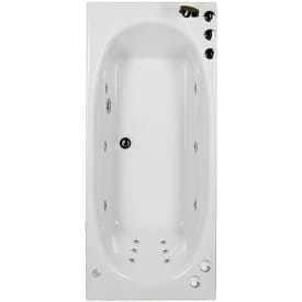 Bathlife Fridfull boblebad intro 160 cm, venstre, hvit