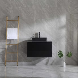 Bathlife Extas møbelpakke, med servant, 80x46,5x50 cm, sort