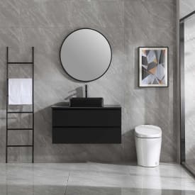 Bathlife Extas møbelpakke, med servant, 100x46,5x50 cm, sort