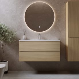 Bathlife Eufori møbelpakke, med servant, 101x46,5x50 cm, eik
