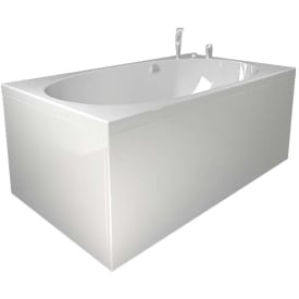 Westerbergs Norden 160 Comfort badekar, 1570x900 mm, akryl, hvit