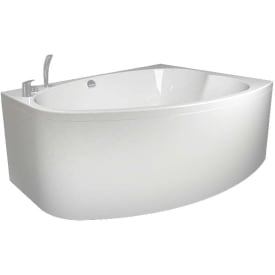 Westerbergs Norden 160L Duo badekar, 1570x1150 mm, venstre, akryl, hvit