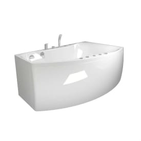 Westerbergs Ocean 160L Comfort boblebad, 1550x912 mm, venstre, akryl, hvit