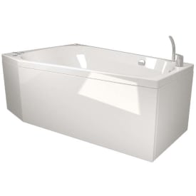 Westerbergs Motion 160R Comfort boblebad, 1580x1000 mm, høyre, akryl, hvit