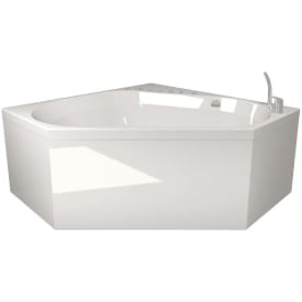 Westerbergs Motion 140C Executive boblebad, hjørne, 1400x1400 mm, akryl, hvit