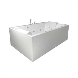 Westerbergs Pacific 190SQ Comfort boblebad, 1900x1190 mm, akryl, hvit