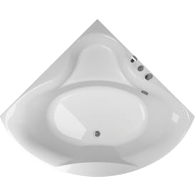 Westerbergs Ocean 140C badekar, hjørne, 1375x1375 mm, akryl, hvit