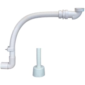 Westerbergs PUM avløpssett, plassbesparende, hvit