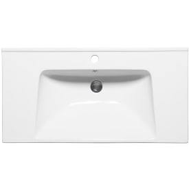 Westerbergs Hav møbelservant, med overløp, 91x46,5 cm, Hvit