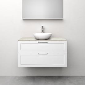 Westerbergs Nejd servantskap, 100x45.3 cm, hvit