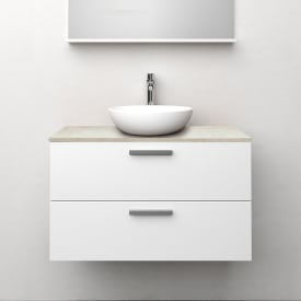 Westerbergs Jord servantskap, 90x45.3 cm, hvit