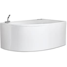Noro Sand boblebad Platinum, venstre, 1600x1000 mm, akryl, hvit
