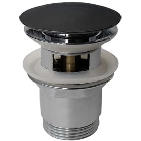 Noro bunnventil, push-open, Sort