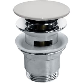 Noro bunnventil, push-open, Hvid