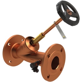 Kombi-kontraventil Blyfri rødgods EA Flange DN100 M/aftapven