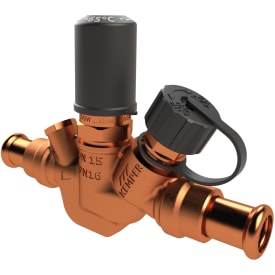 MULTI-THERM Strengregventil Blyfri rødgods DN15 M-press 18mm