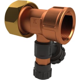 Forskruning Blyfri rødgods Omløber/Muffe 1" x 3/4" M/aftap