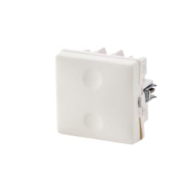 Fesh Curveline afbryder, 1P, 1 modul, hvid