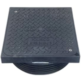 NID 400 mm karm/dæksel til vandmålerbrønd, udv., firk., 12,5 t