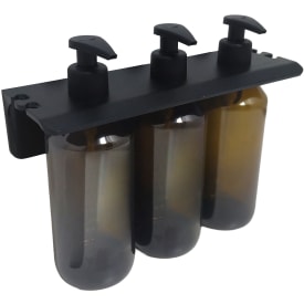 Hefe Gedy trippelholder til sæbeflasker, mat sort
