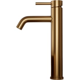 Scandtap Wave High håndvaskarmatur, børstet messing