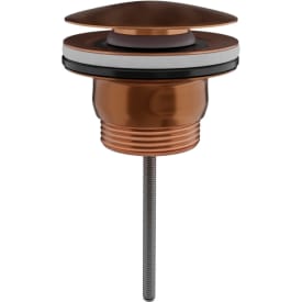 Scandtap universal bundventil, push-open, børstet kobber