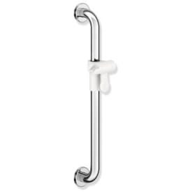 Hewi 801 støttegreb/brusestang, 60 cm, krom/hvid