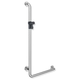 Hewi 801 L støttegreb/brusestang, 60x110 cm, krom/antracit