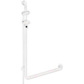 Hewi 801 L støttegreb/brusestang, 60x110 cm, hvid