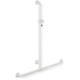 Hewi 801 T støttegreb/brusestang, 118,4x110 cm, hvid